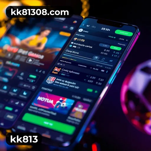 Aplicativo móvel kk813 para iOS e Android
